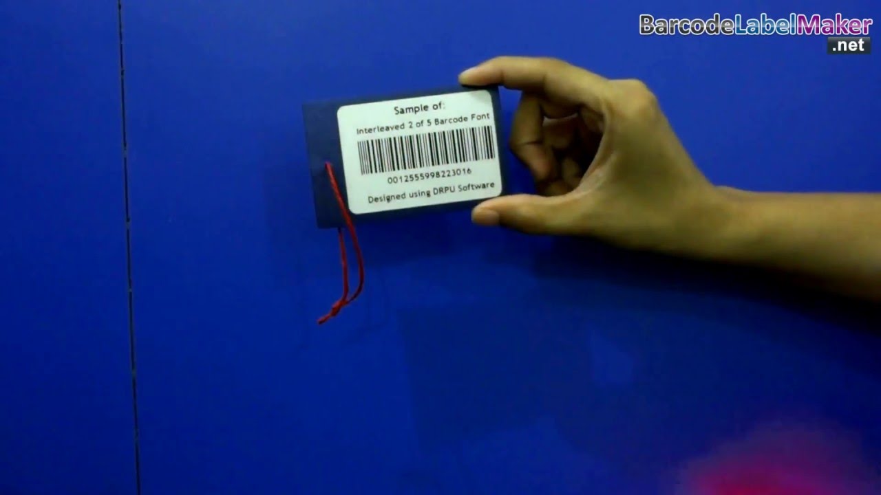 Barcode Label Maker Software: How to generate linear barcode with interleaved 2 of 5 font