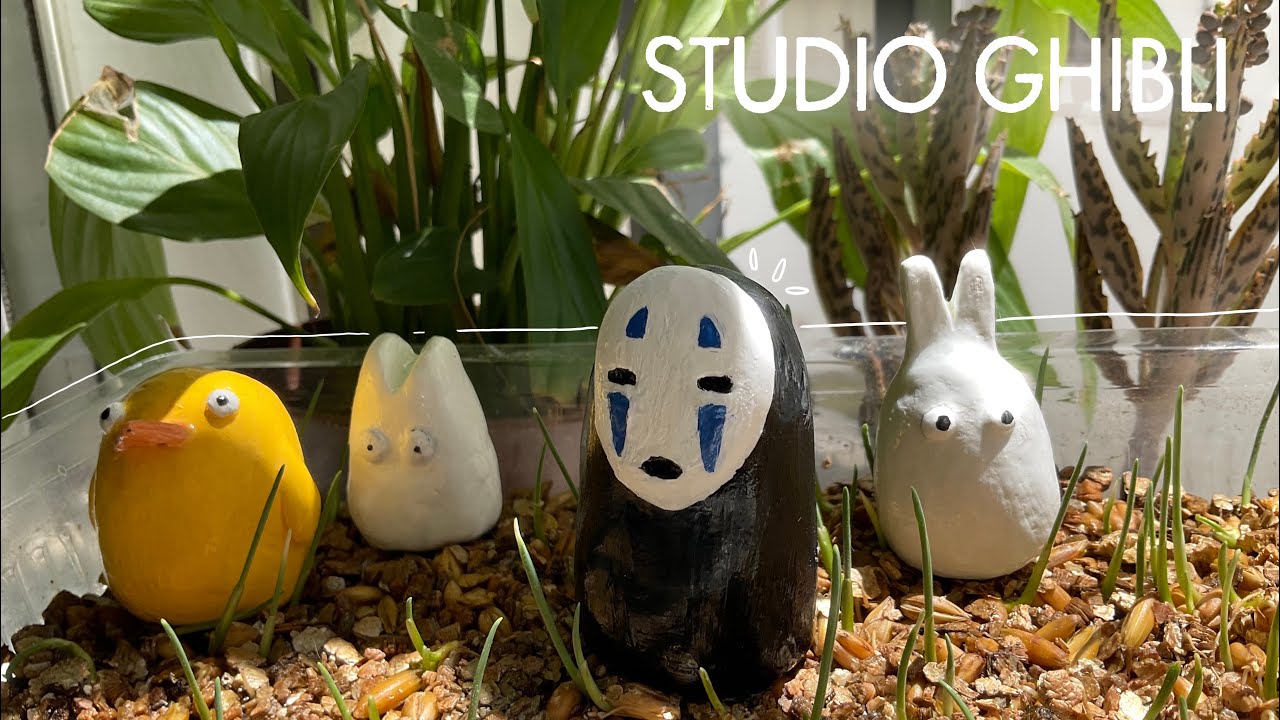 Hago figuras de Ghibli con arcilla para modelar de secado al aire en casa ~ ASMR ~ @sofityart
