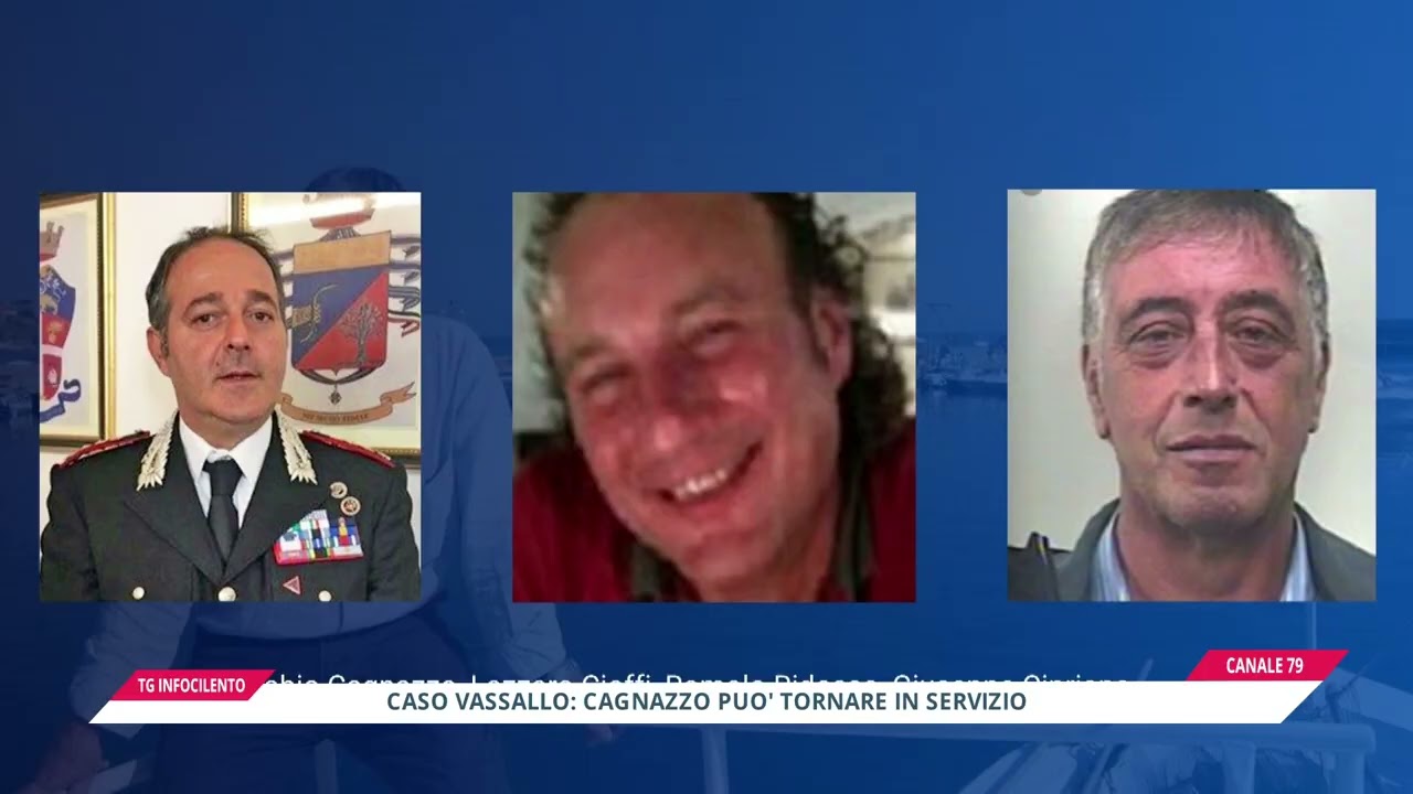 Caso Vassallo, il Tar annulla la sospensione dal servizio per il colonnello Cagnazzo