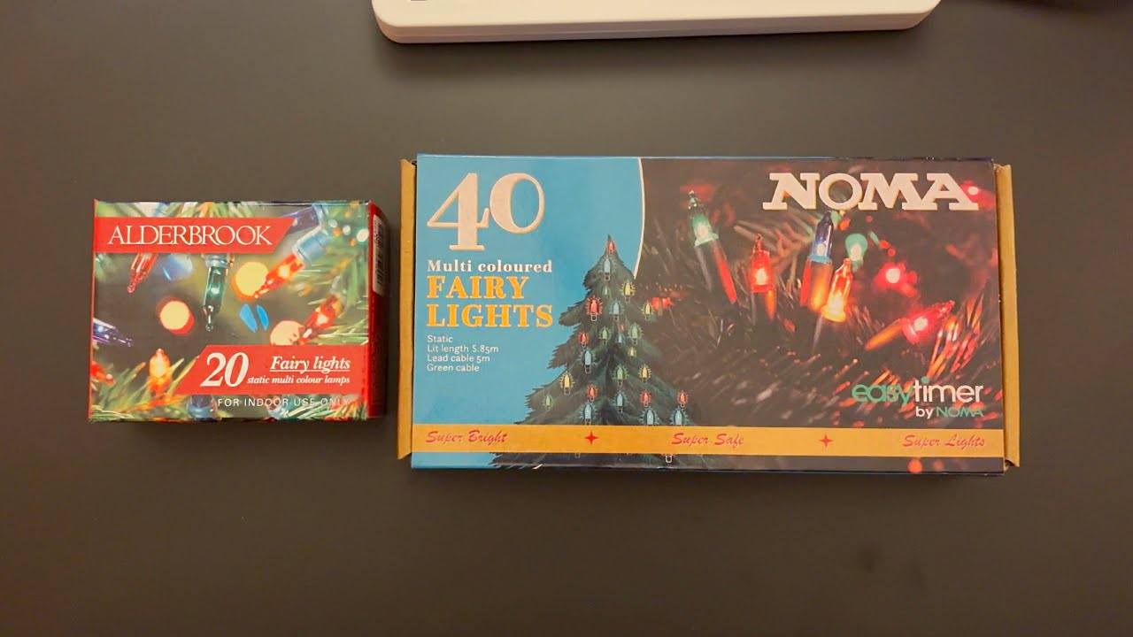 Comparing NOMA's incandescent and retro LED fairy lights