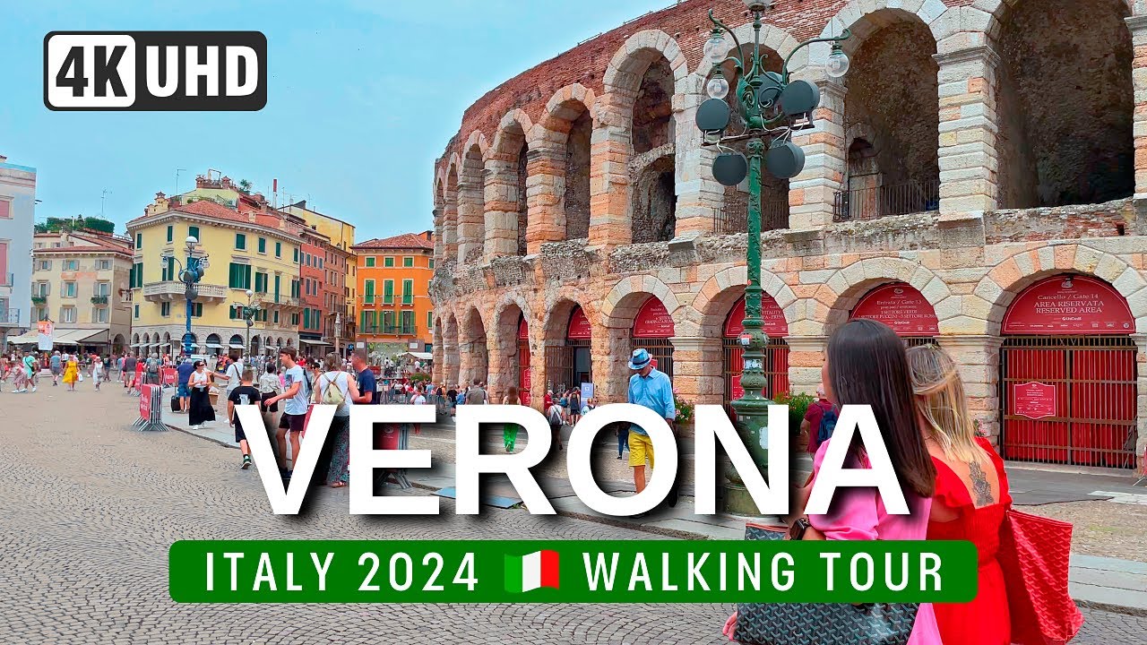 VERONA Walking Tour 4K 🇮🇹 ITALY 2024 💘 ROMEO & JULIET Stage