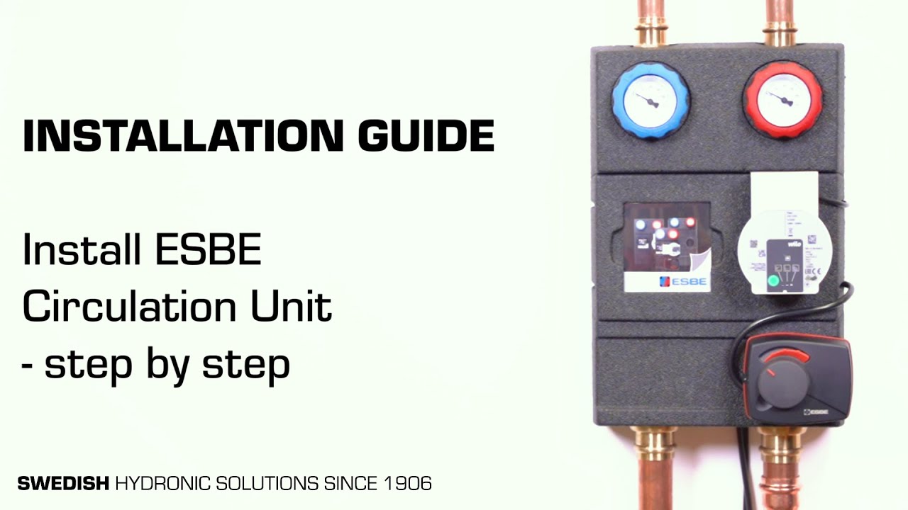 Install ESBE Circulation Unit