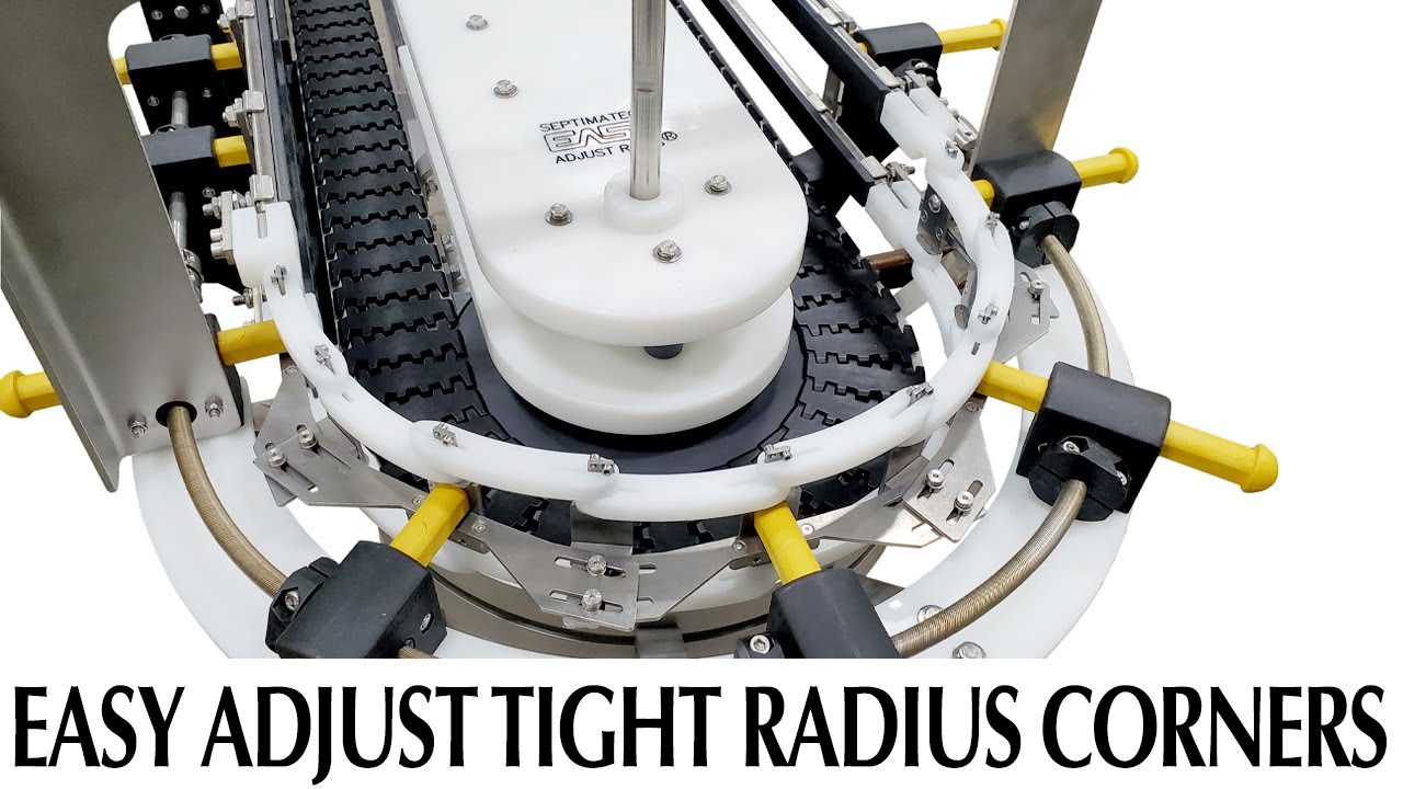 Conveyor Wheel Bend Corner -  Superior Container Control and Throughput