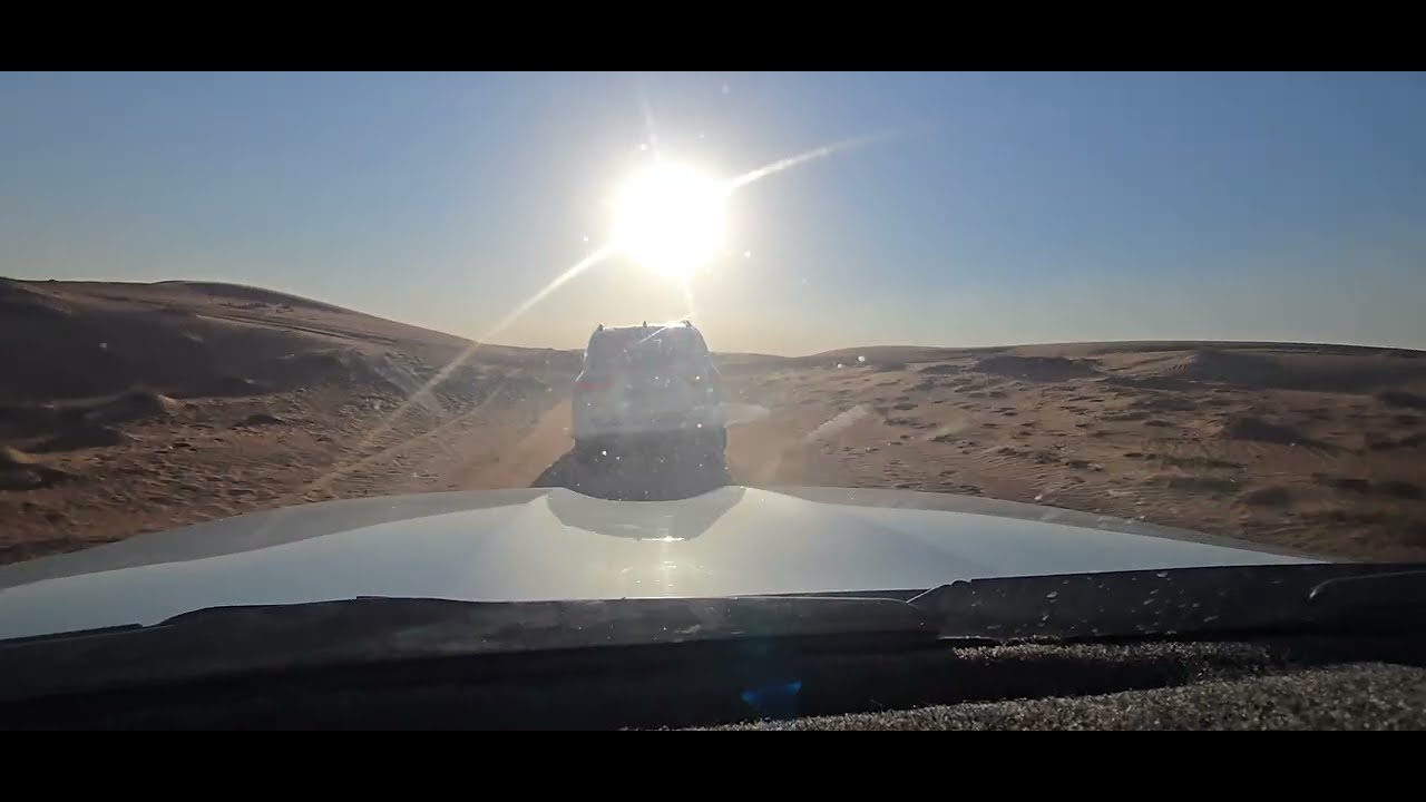 Desert safari DUNE DRIVE in the red sand desert Al madam Sharjah UAE.  (Unedited)