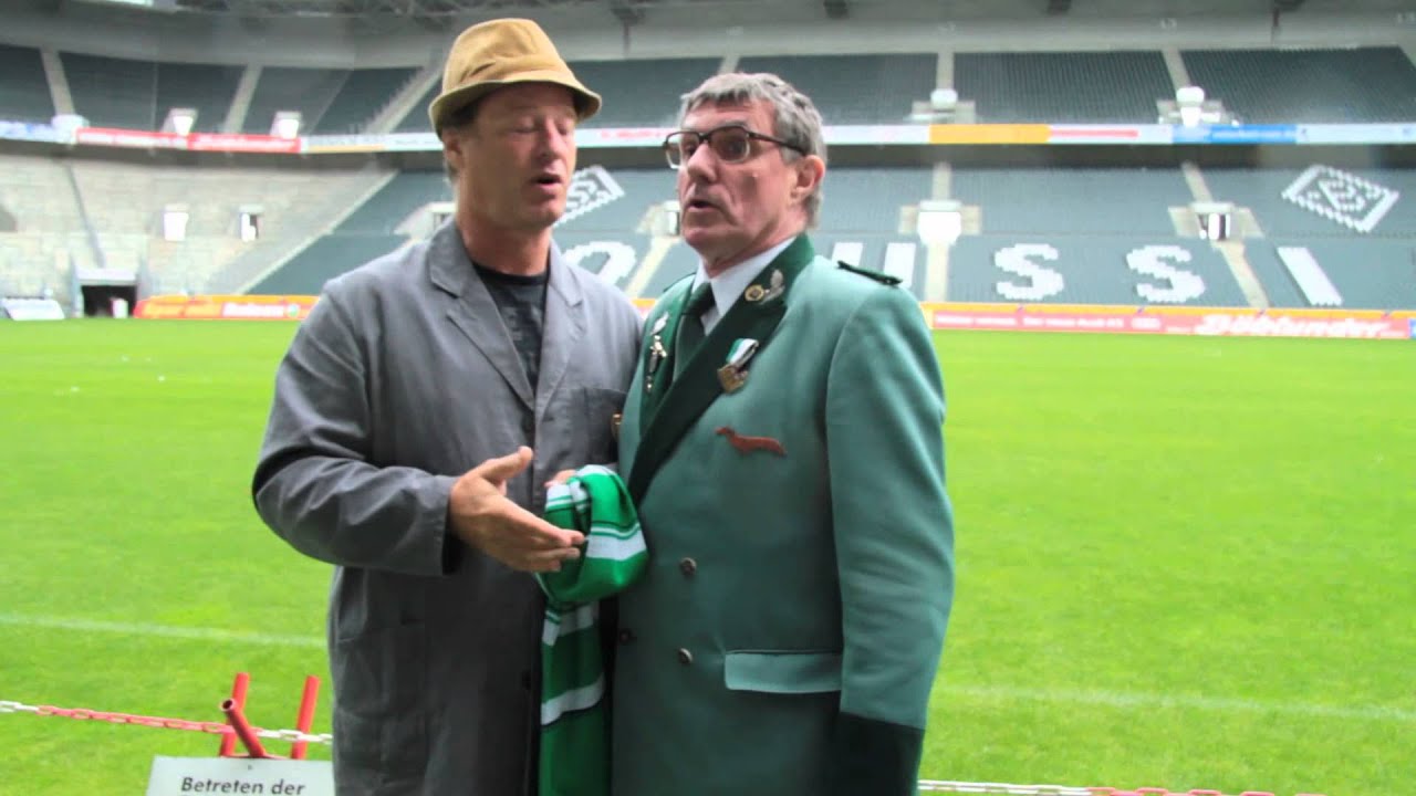 TOM GERHARDT UND DETLEV REDINGER  alias  HAUSMEISTER KRAUSE und HE- HE- HERBERT im Borussiastadion !