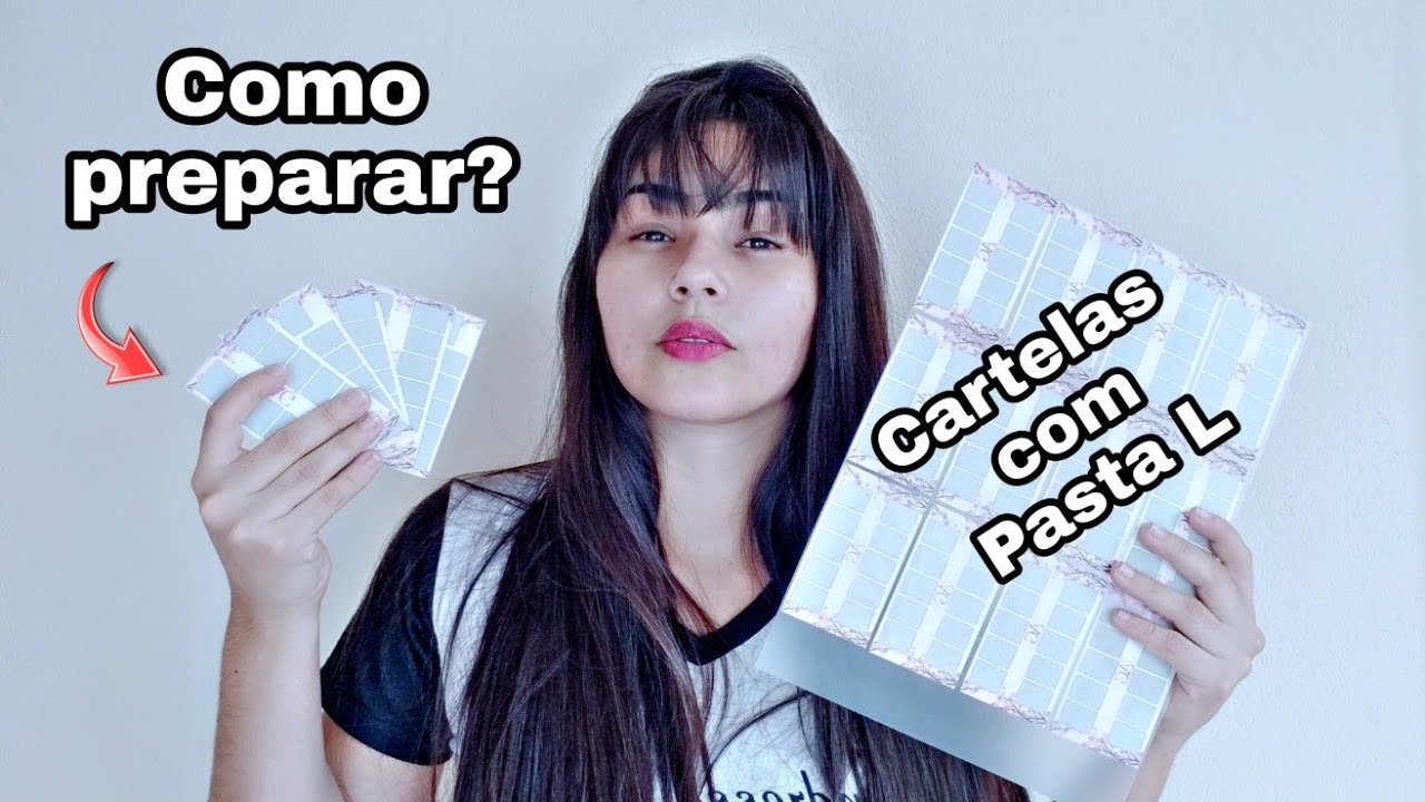 Como preparo minhas cartelas com PASTA L ?unidade 10 e 12👩‍🎨|agadesivosdeunhas