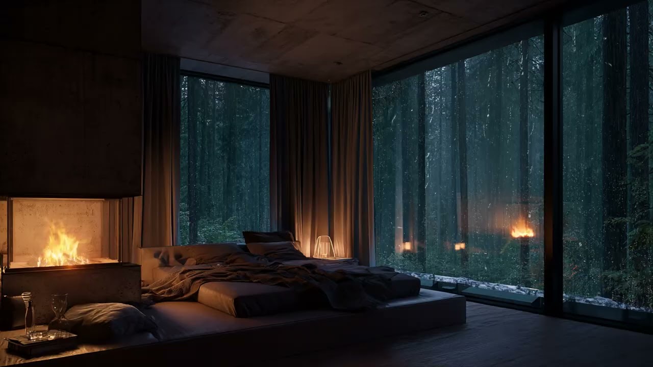 Fall Asleep Faster with Cozy Piano and Relaxing Rain Sounds