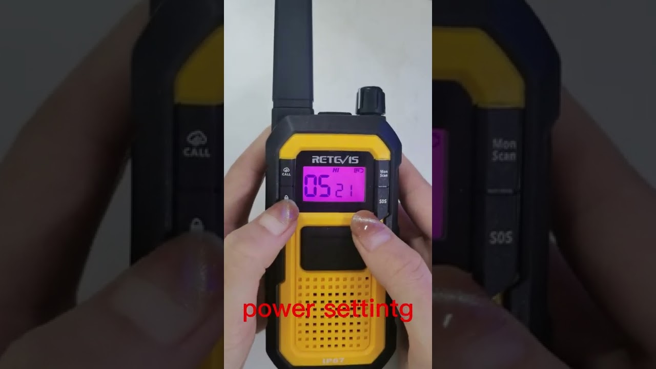 How to set the power of RB48 Heavy duty radio？