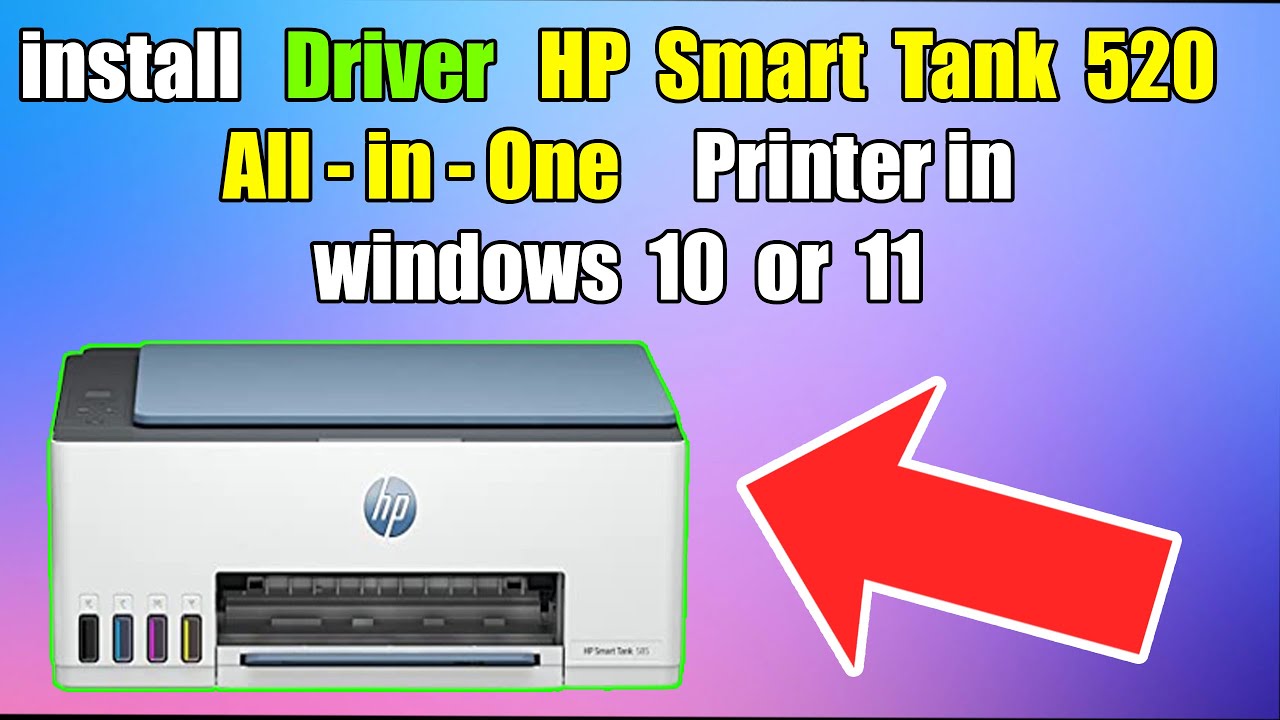 Как установить драйвер для принтера HP Smart Tank 520 All-in-One в Windows 10 или 11