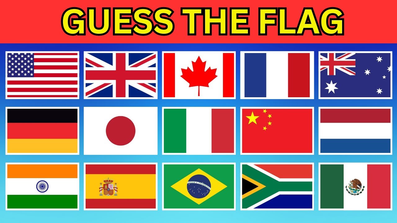 Guess The Flag Quiz 🚩 | 50 Countries Flag Quiz 2026