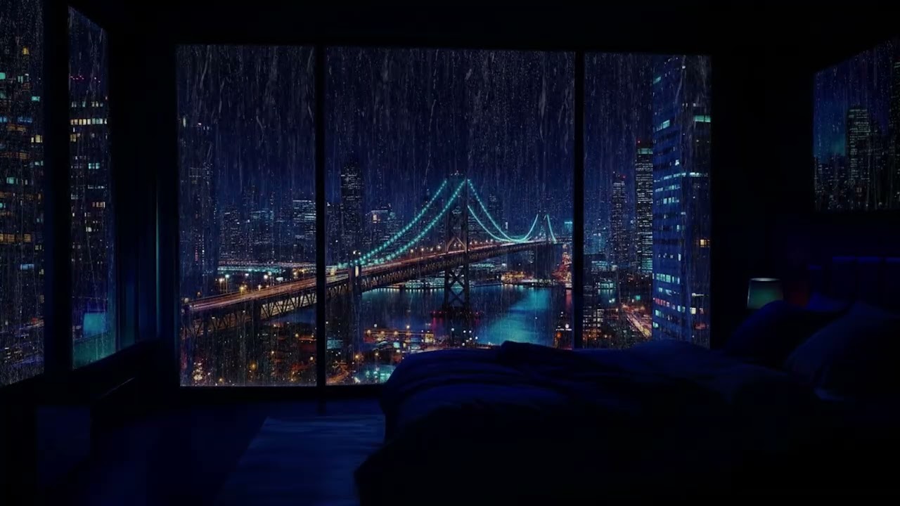 5AM Rain in a Sleeping City 🌧️ Soft Window Ambience for Deep Rest