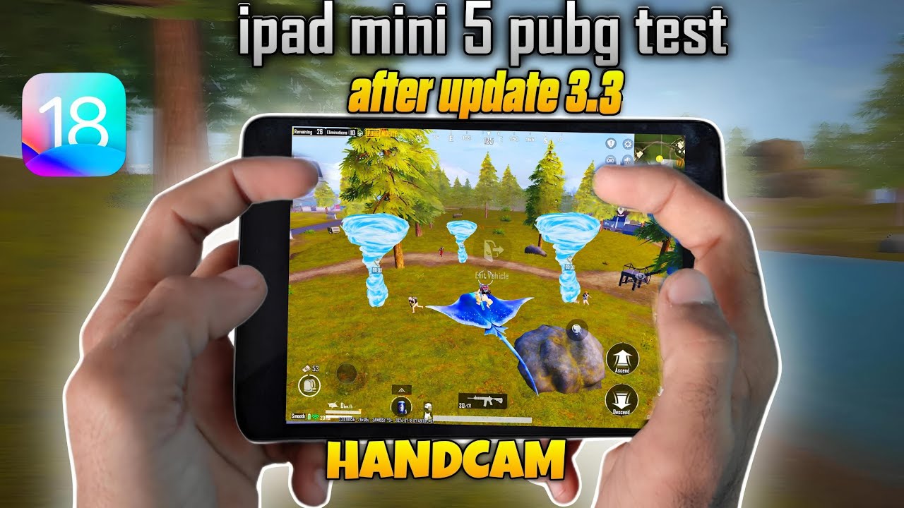 iPad Mini 5 PUBG Test Handcam 2024| After PUBG New Update 3.3 Ocean Odyssey |Fps | Heat & lag