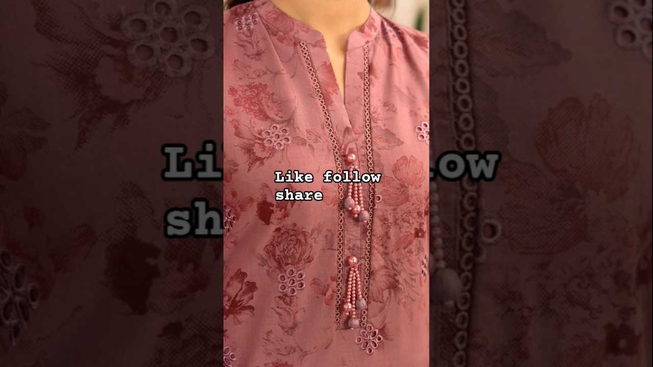 ladies kurti design ideas #pakistanifashion #fashion #ladiesfashion #dress #necklace #viralvideo
