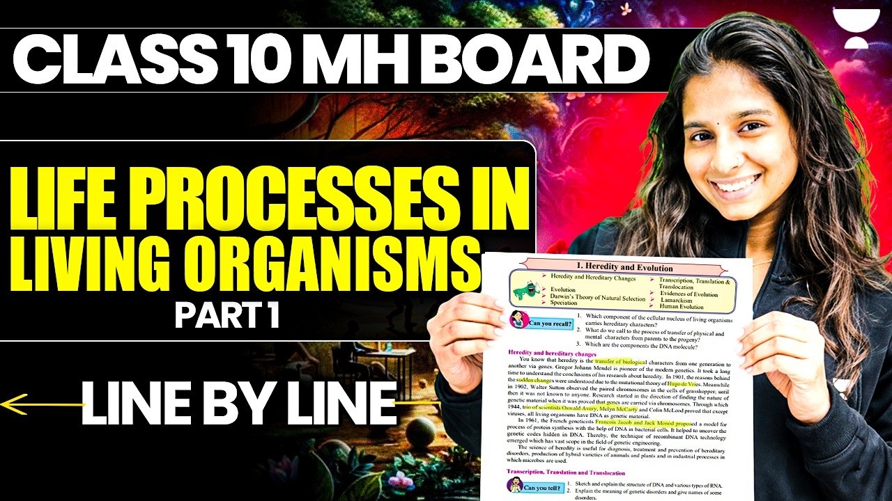 Life Processes in Living Organisms Class 10 Science 2 Revision | Maharashtra Board | Pranita Ma’am