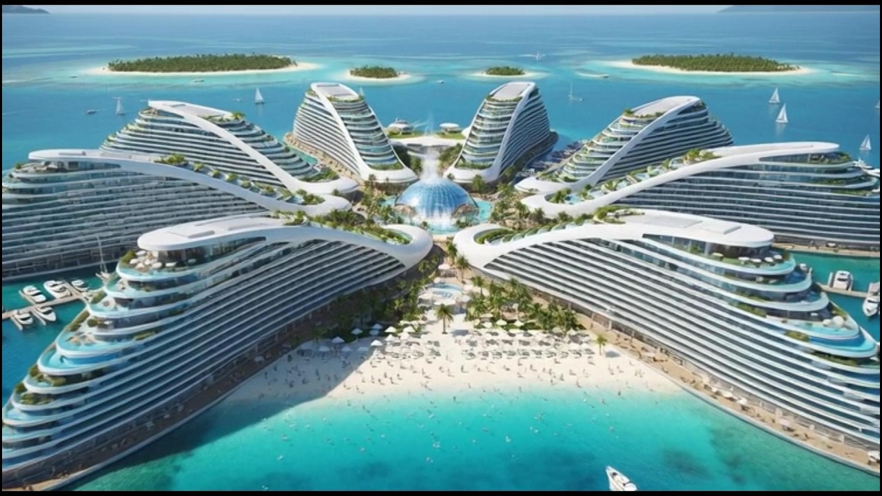 ⭐Modern Life Ai,AI Generated FUTURE CITY 3100 | Ultra Realistic Sci-Fi Megapolis 8K Cinematic Tour🤯
