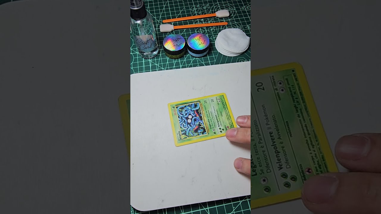 Tutorial  restauro carte pokemon con kit CraftCard