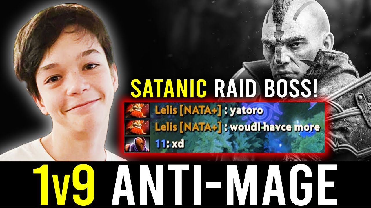 when SATANIC starts to RAID his enemies.. - 1v9 ANTI-MAGE!