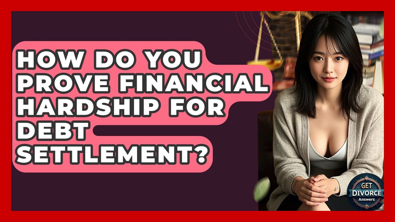 How Do You Prove Financial Hardship For Debt Settlement? - Get Divorce Answers