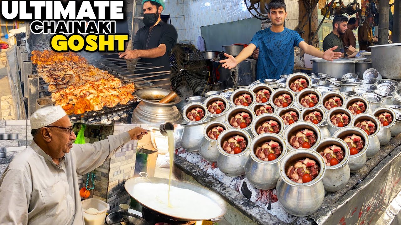 NEXT LEVEL street food in peshawar – Doodh Ka Payla, Chainaki Gosht & Taj Soda | Mutton Heaven in PK