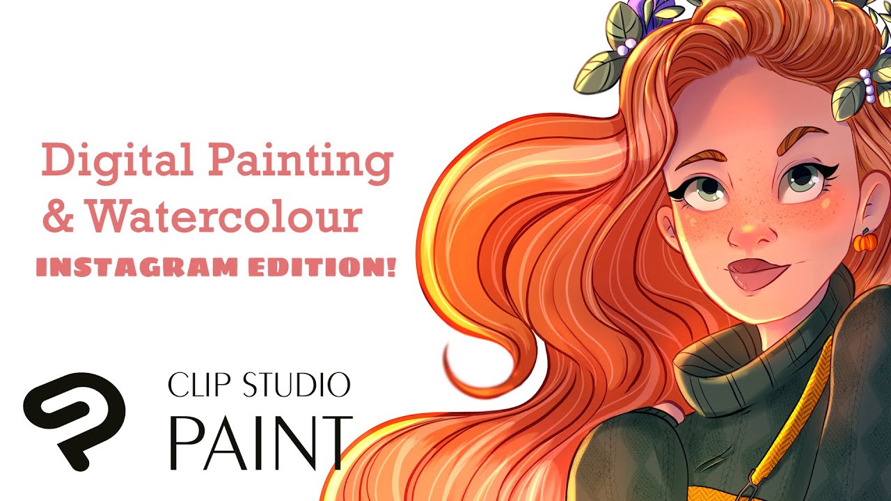 Clip Studio Paint Digital Painting and Watercolor for instagram!