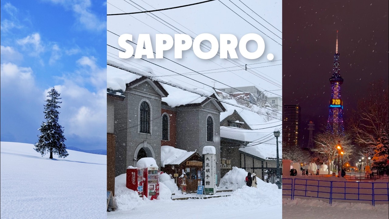 삿포로 3박 4일 Vlog | 비에이 | 오타루 | 눈 가득 내리는 겨울 홋카이도 여행 ❄️☃️