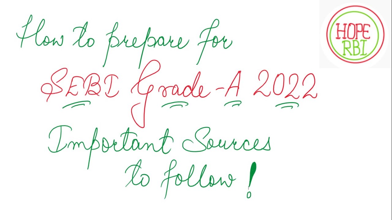 Как подготовиться к экзамену SEBI GRADE-A 2022! | Источники для изучения! 📖