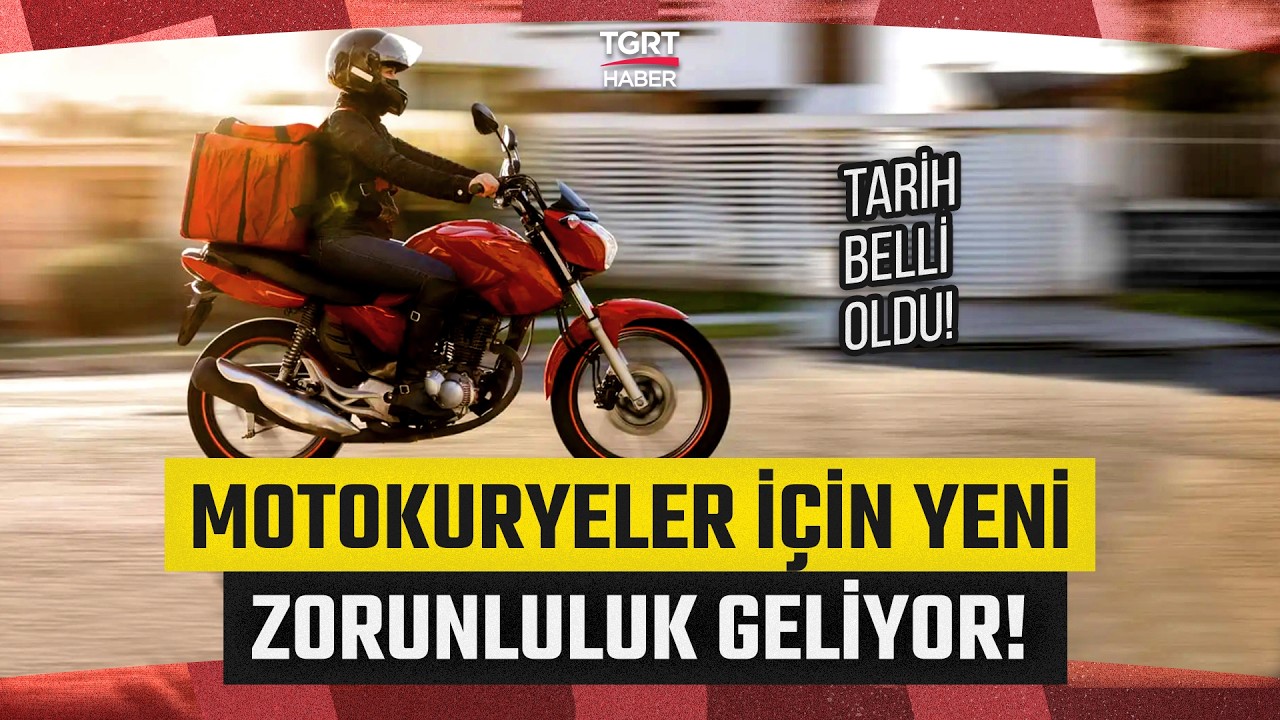 Motokuryelere Mesleki Yeterlilik Şartı Geliyor! SRC Belgesiz Motokurye Kalmayacak - TGRT Haber