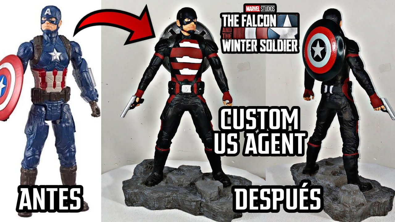 Custom AGENTE US TITAN HERO | Sculpture US AGENT | Falcon and the Winter Soldier Timelapse