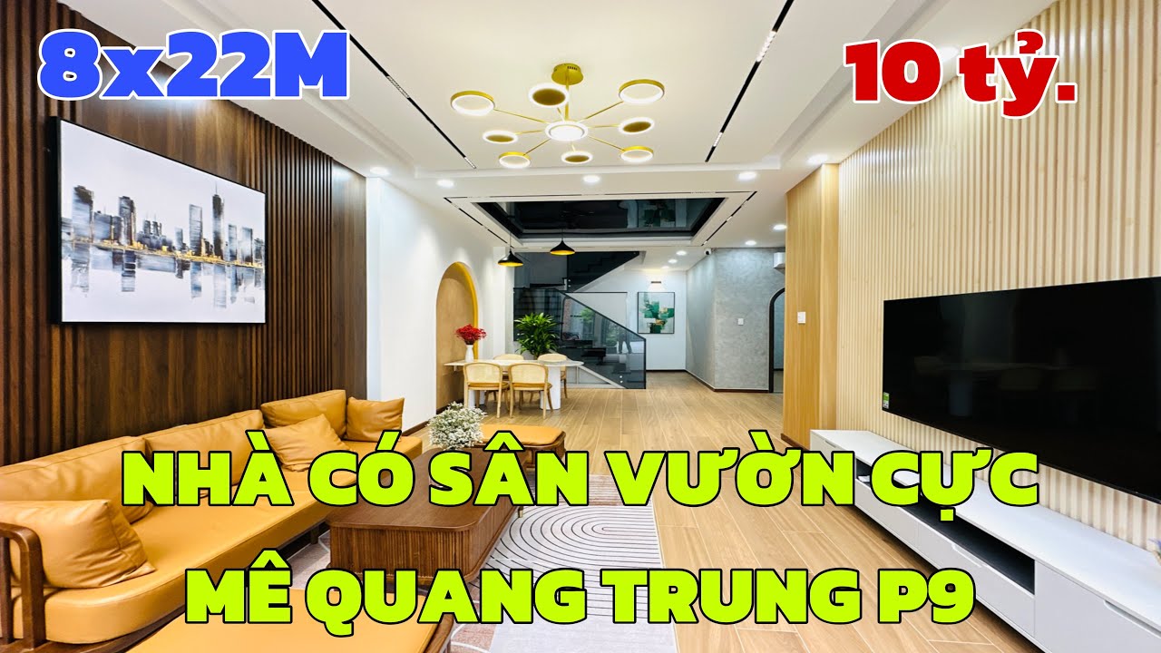 Bán nhà gò vấp(727) nhà có sân vườn nở hậu tài lộc mua căn này ở cực thích xem ngay