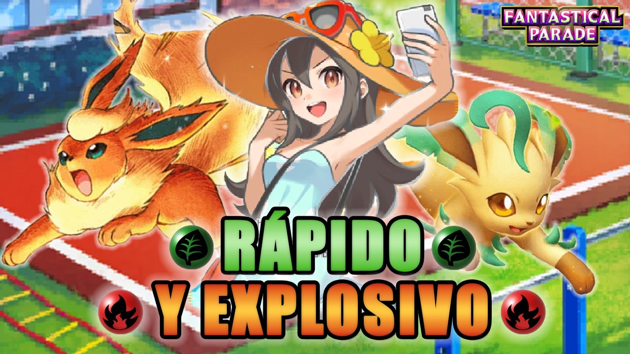 Destruye la META rápido con Leafon y Flareon - Pokemon TCGP - Fantastical Parade