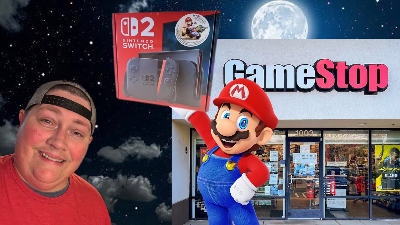 Midnight release for the Switch 2 at Game Stop