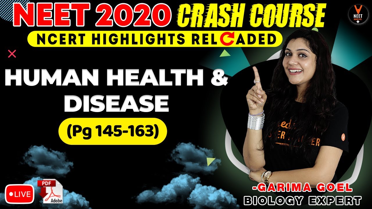Human Health and Disease Class 12 | NCERT Biology Highlight | Crash Course NEET 2020 Preparation