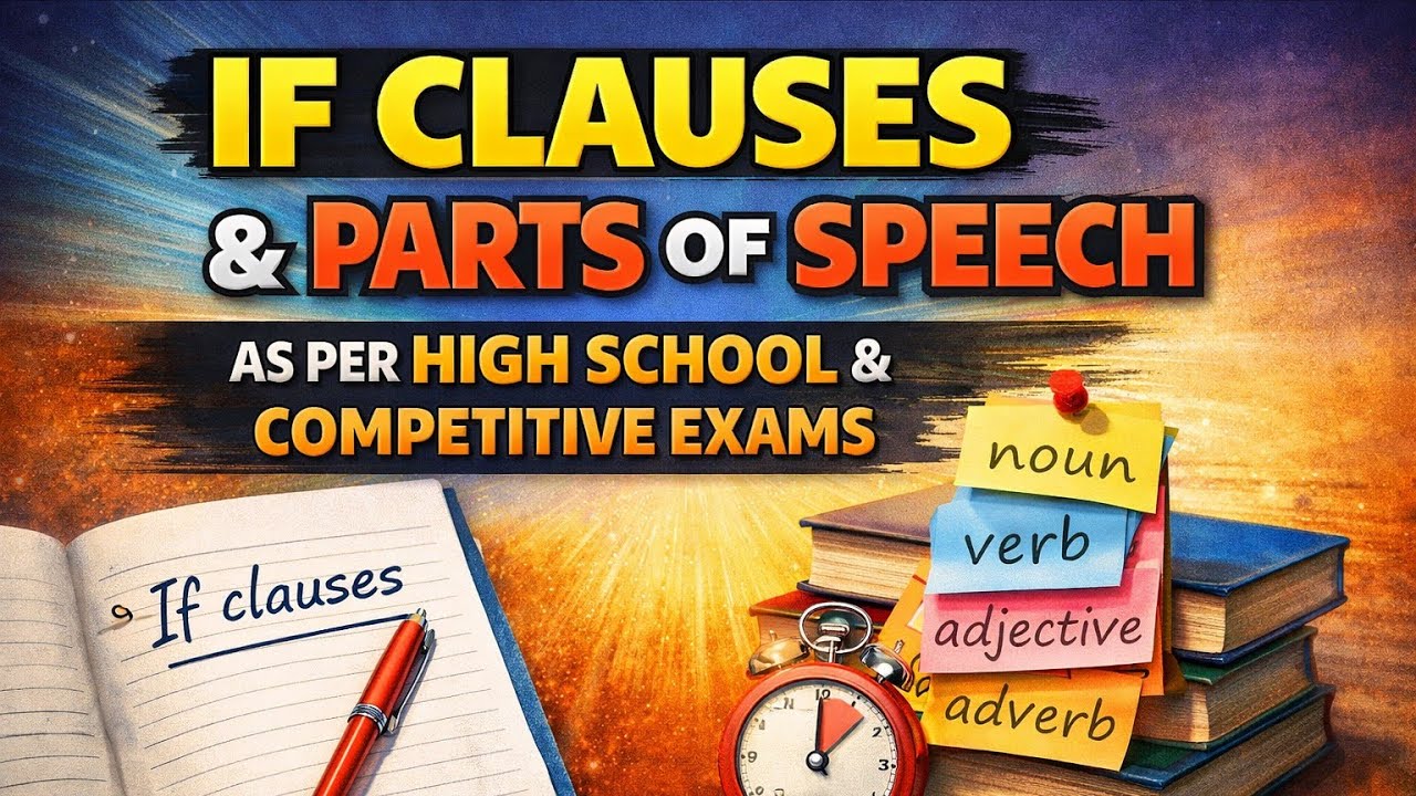 'If clauses' and Parts of Speech   as per  High School  and Competitive exams.
