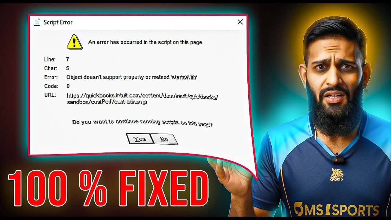 Fixed: Script Error | An Error Has Occurred In The Script On This Page