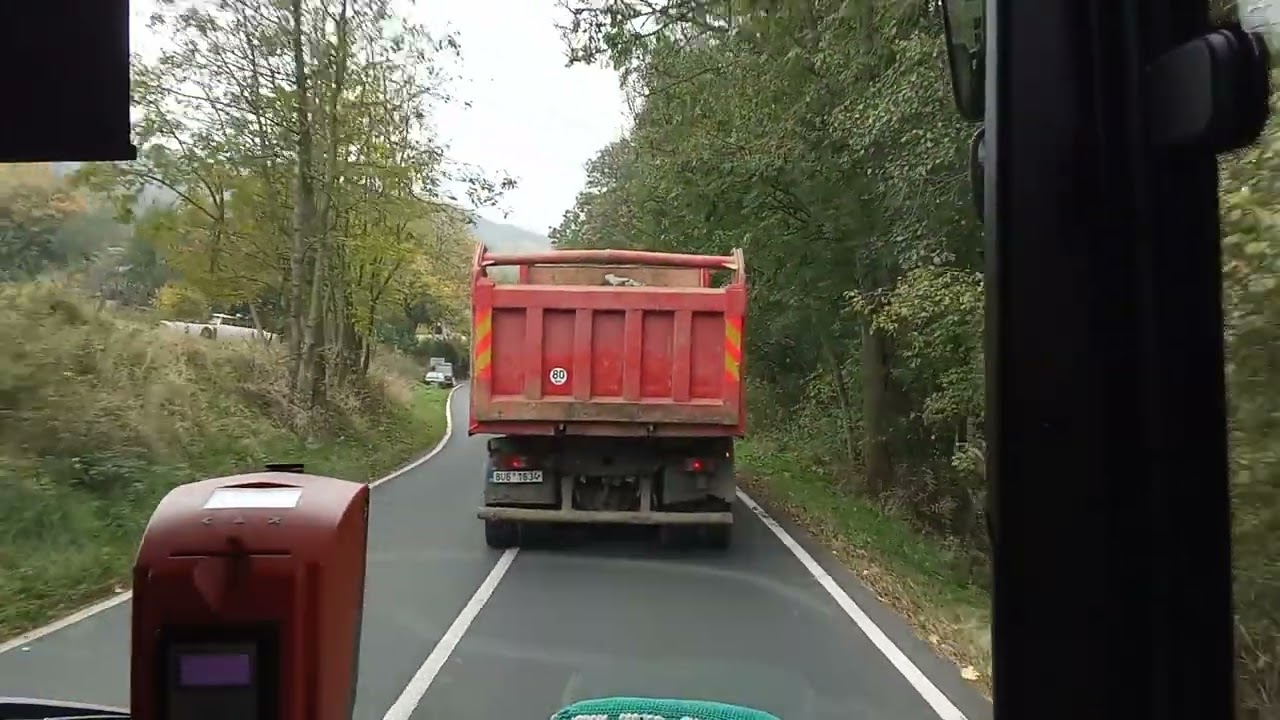 [DSÚK] Jízda linkou 453 v trase Malečov, Rýdeč - Libouchec, obecní úřad.
