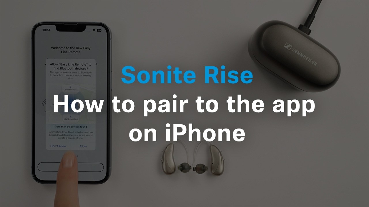 How to pair Sonite Rise to the app on iPhone | Sennheiser