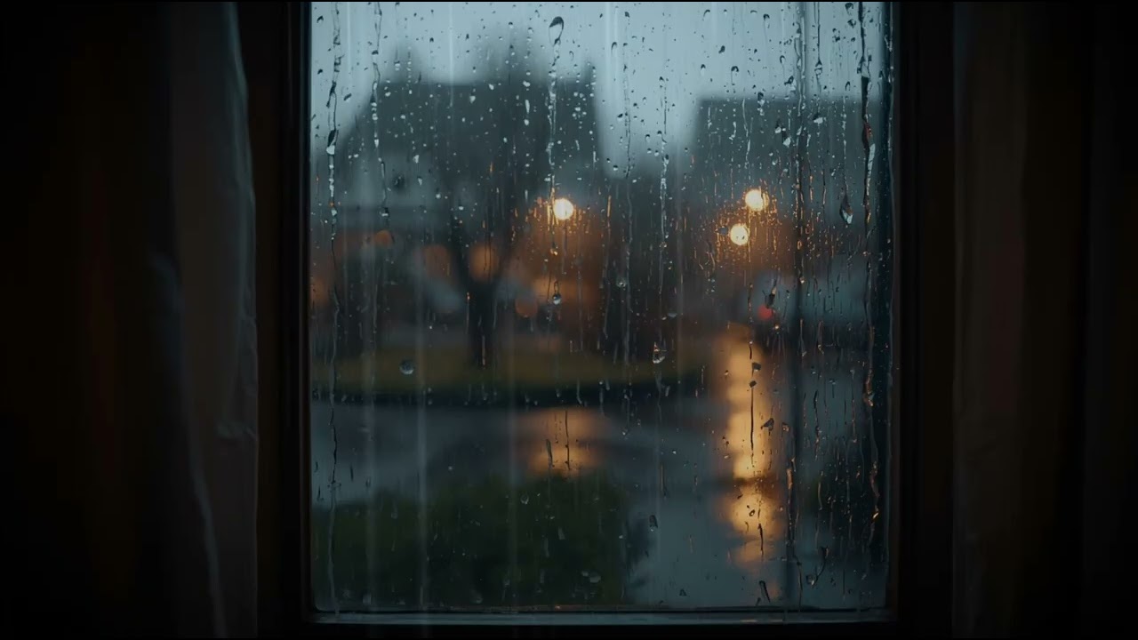 Rain on a Window 🌧️ | Cozy Ambient Rain Sounds for Sleep, Focus & Relaxation