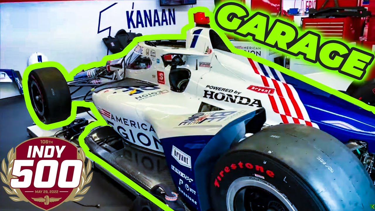 Mostrei meu carro, volante e caminhão da equipe na Indy 500!