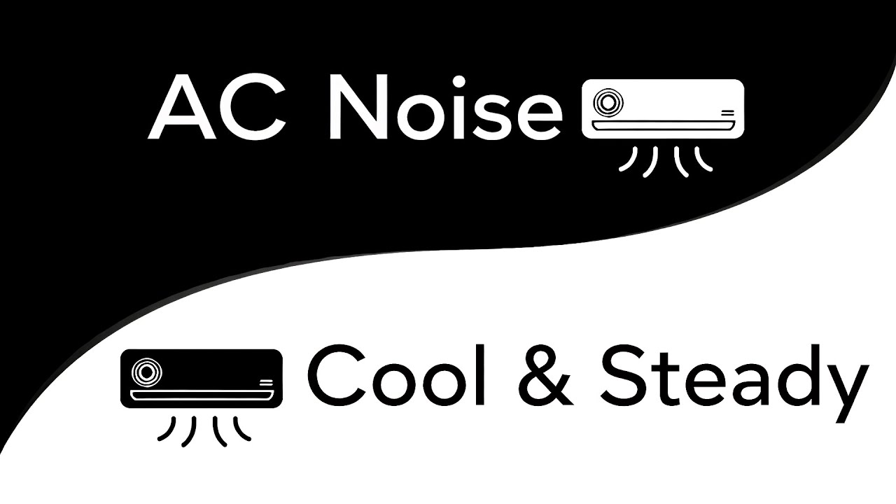Air Conditioner White Noise (Cool & Stable) 10 Hours | Black Screen
