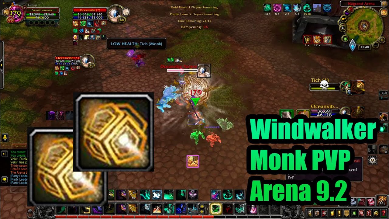 WW Monk 9.2 PVP arena Wow montage3