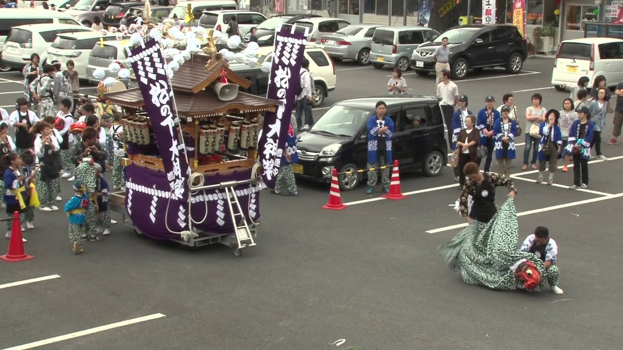 大槌町の祭礼（２２日門打ち２）