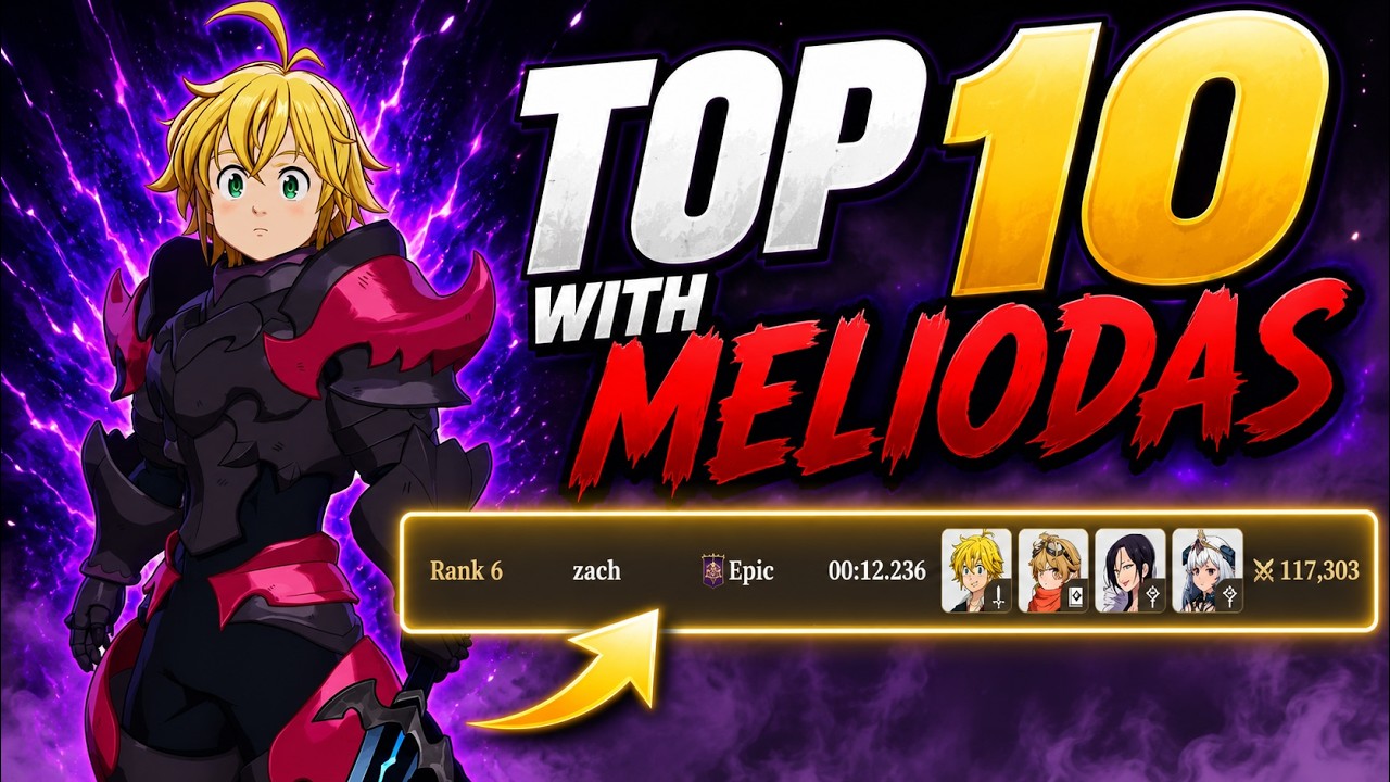 How I Ranked Top 10 with Meliodas | The Seven Deadly Sins: Origin