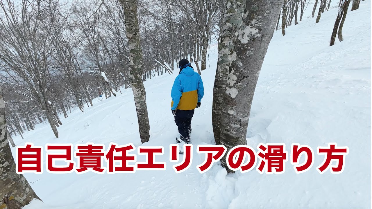 【注意喚起】自己責任エリアが流行ってるので事故らないためのテクニックを紹介するよ。ツリーランの滑り方編