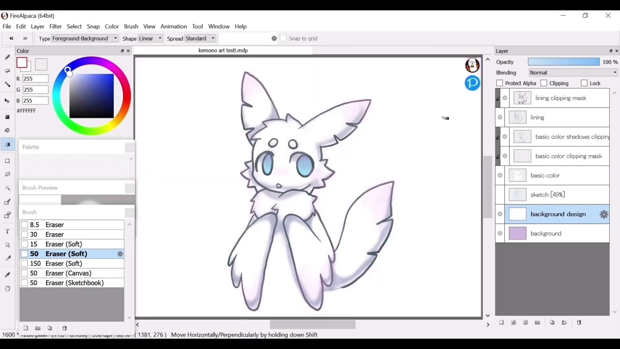 Kemono Style OC speedpaint