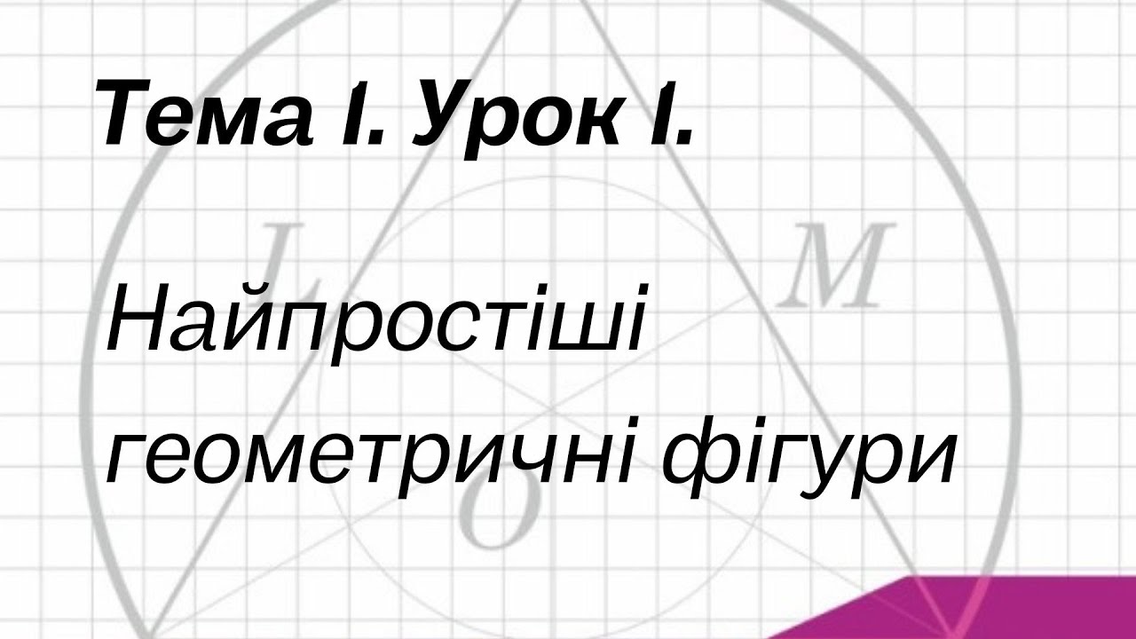 Тема 1. Урок 1. Найпростіші геометричні фігури