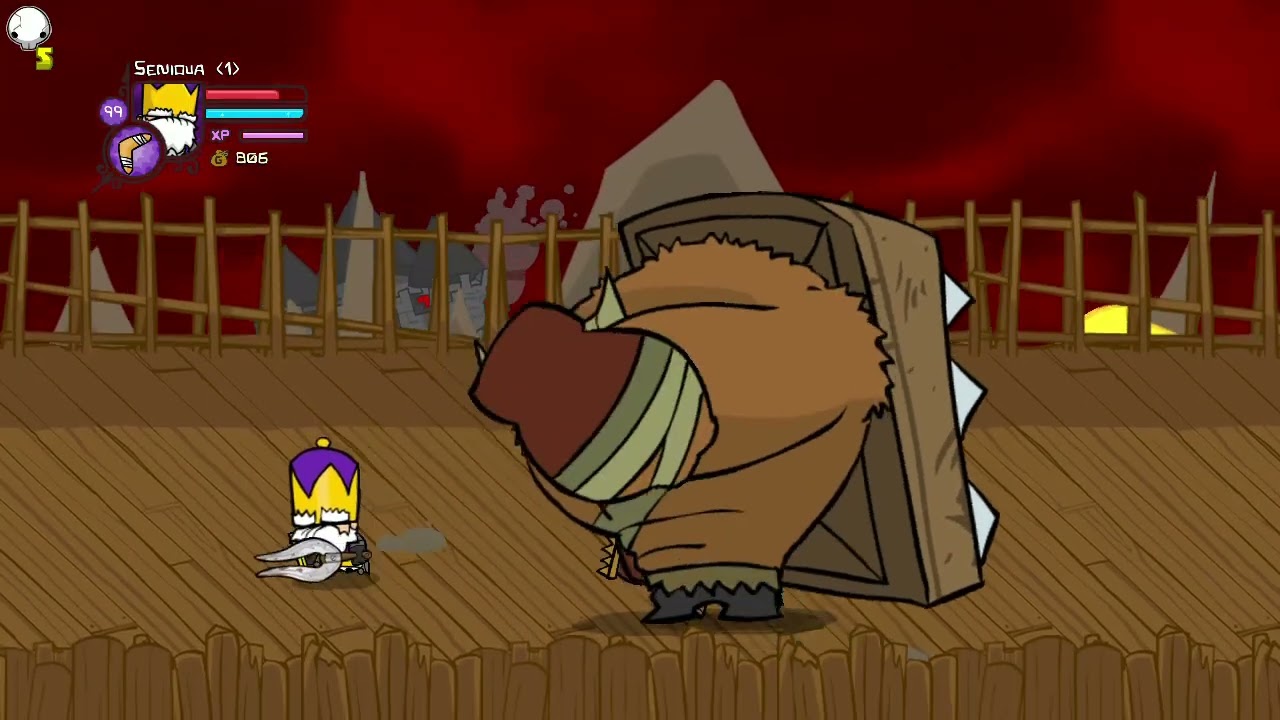 Doing 4 skulls + mythic skull siege with king without healing myself