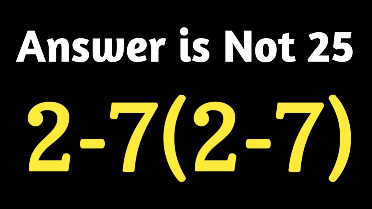 Very Tricky Math Challenge that 99% Get It Wrong! Will You Get It Right? 🤯
