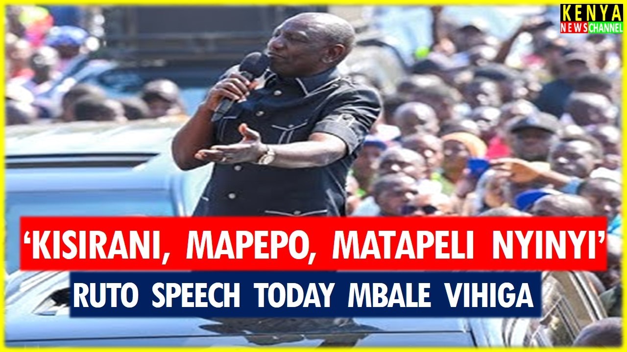 Ruto ANGRY speech today in Mbale Vihiga - Listen what he told Gachagua & Matiangi