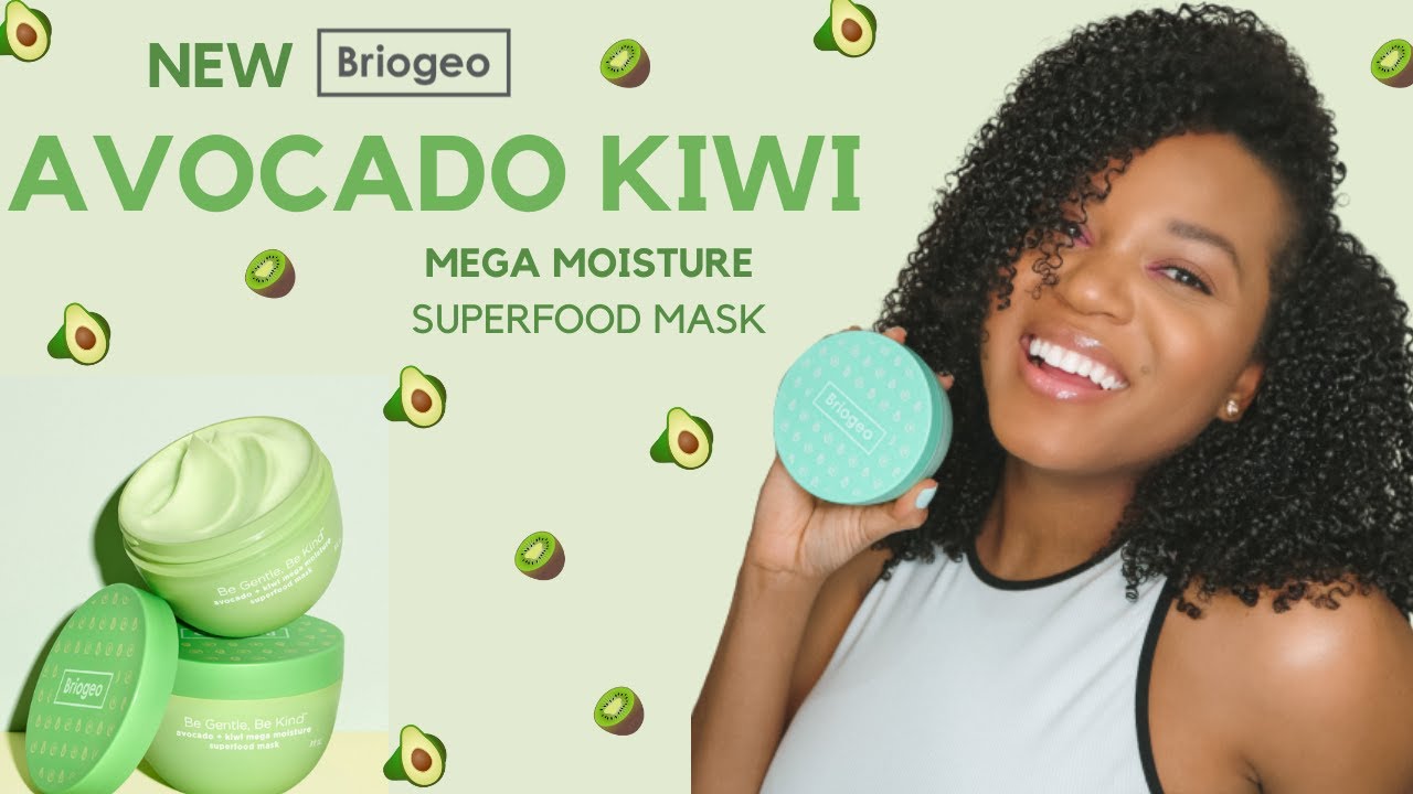 From DRY to MOISTURIZED hair with new BRIOGEO Avocado Kiwi Hair mask | Exotik Roots