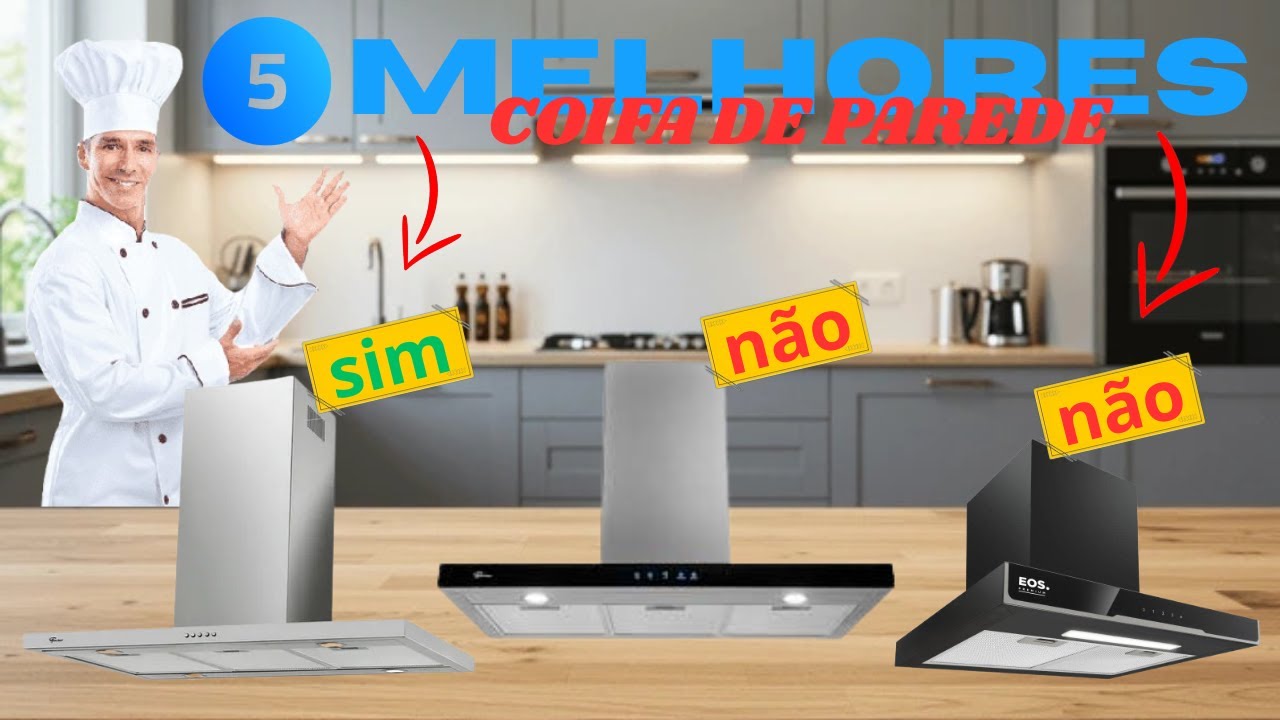 TOP 5 MELHORES COIFAS DE PAREDE PARA COMPRAR EM 2026!